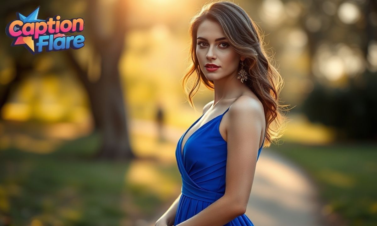 350+ Best Blue Outfit Captions for Your Blue Dress Pictures