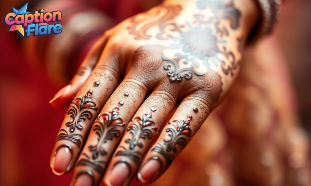 Beautiful Mehndi Captions for Brides
