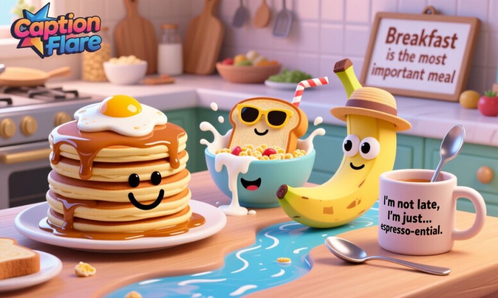 Funny Breakfast Captions For Instagram