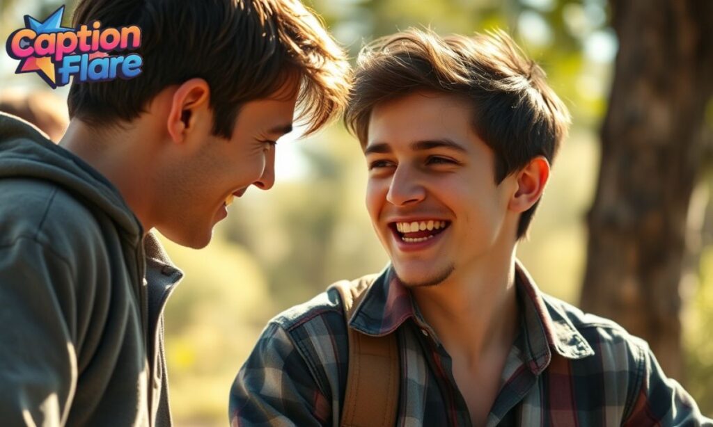 Memorable captions for brothers that capture attitude