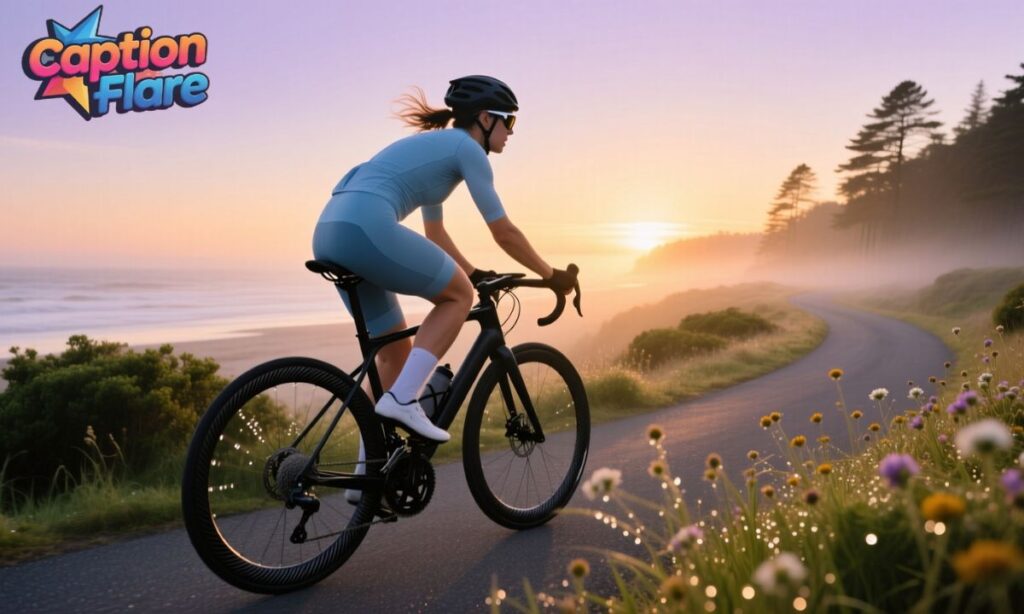 Morning Bike Ride Captions