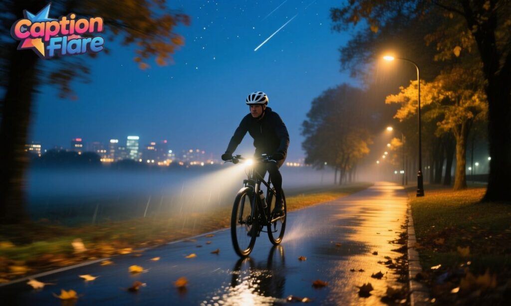 Night Bike Ride Captions for Instagram