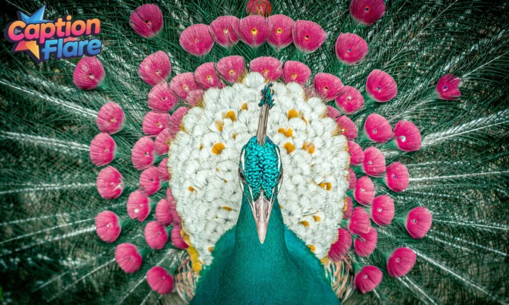 One word Peacock Captions for Instagram