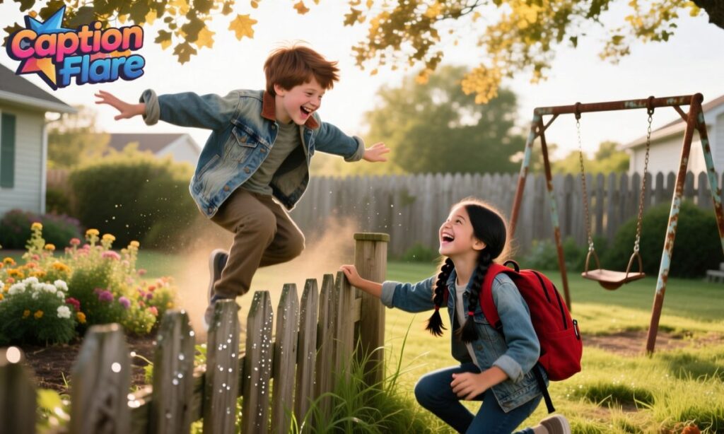 Playful Captions for Sibling Fun and Adventures