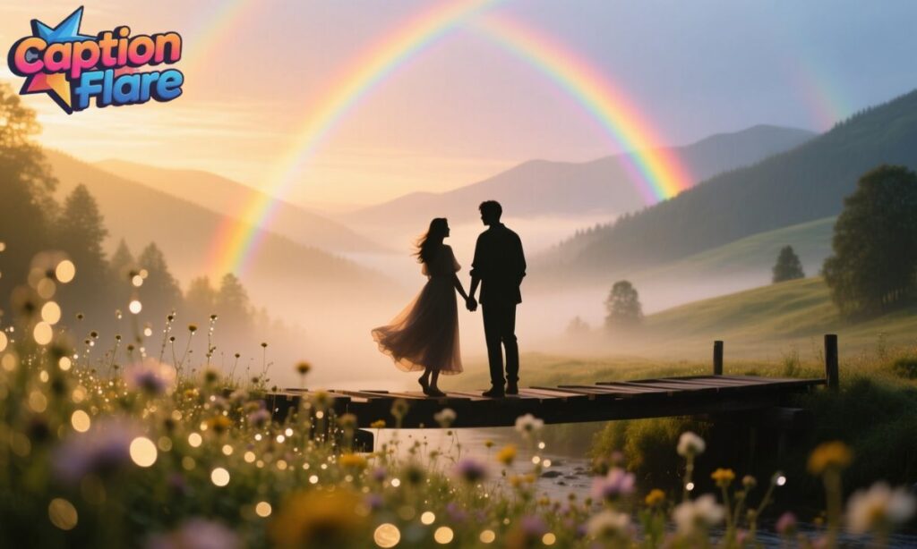 Romantic Rainbow Captions For Instagram