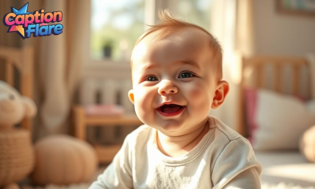 Song Lyrics-Inspired 11 Months baby Caption