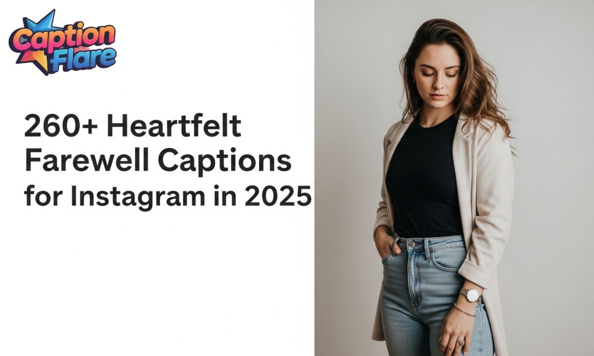 260+ Heartfelt Farewell Captions for Instagram in 2025