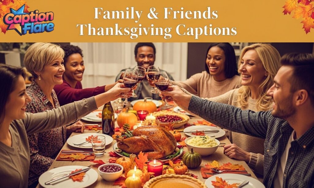 Family & Friends Thanksgiving Captions