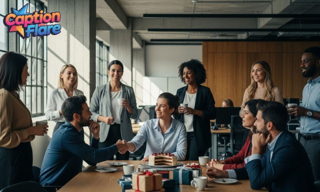 Farewell Captions for Coworkers