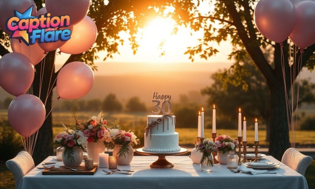 Inspirational 30th Birthday Captions for Instagram