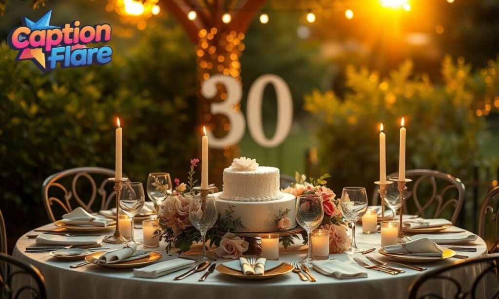 Romantic 30th Birthday Captions for Instagram