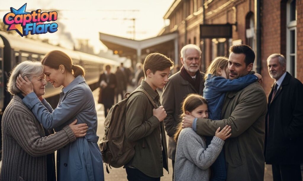 Sentimental Farewell Captions for Family & Loved Ones