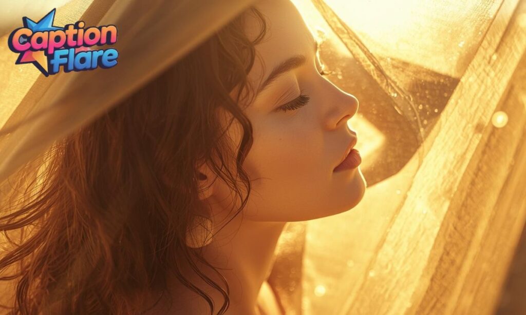 Sun kissed Captions for Girl